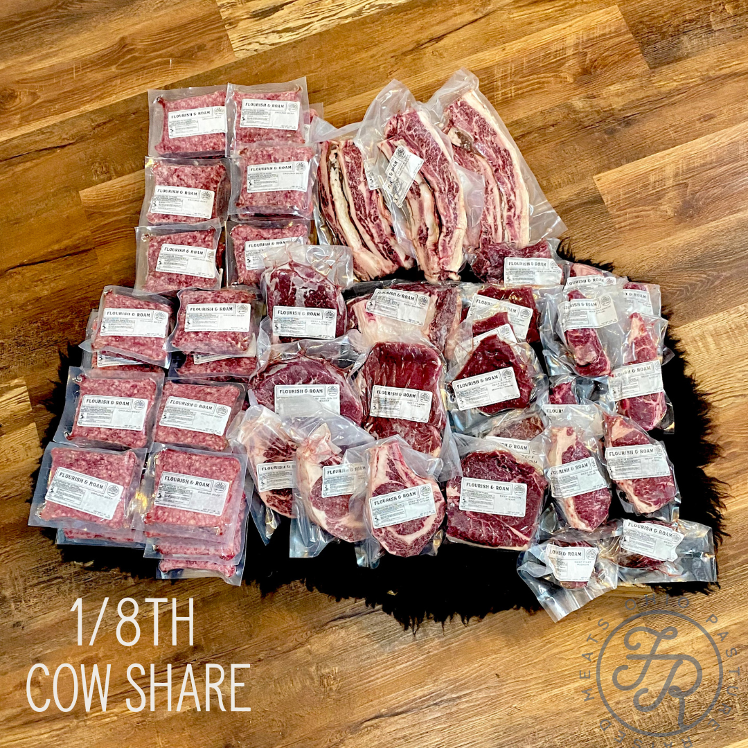 Freezer of Flourish & Roam Meats 