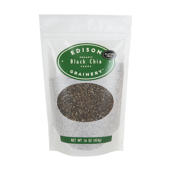 Edison Grainery Organic Black Chia Seeds 16 oz