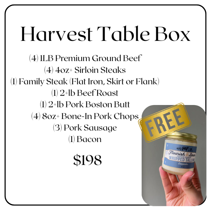 Harvest Table Box + FREE Skincare Tallow