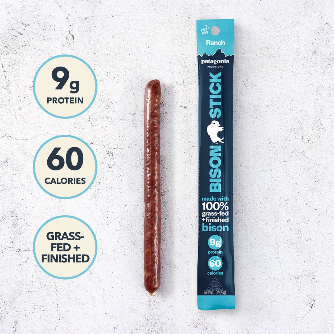 Bison Sticks - Ranch - Grass-Fed and Finished (12 Pack)