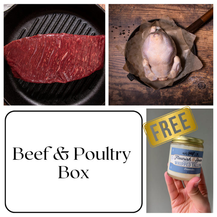 Beef & Poultry Box + FREE Skincare Tallow