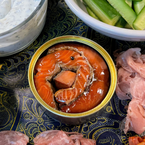 Smoked Salmon Tins, Copper River Coho